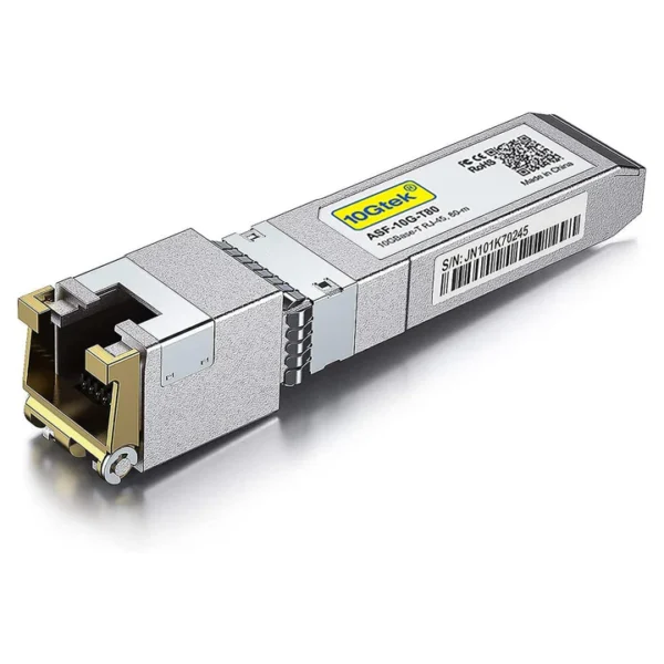 RJ-45 SFP+ 10GBASE-T 80M COPPER RJ-45 TRANSCEIVERRJ-45